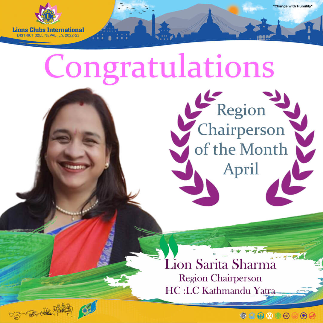 Region Chairperson of the month April