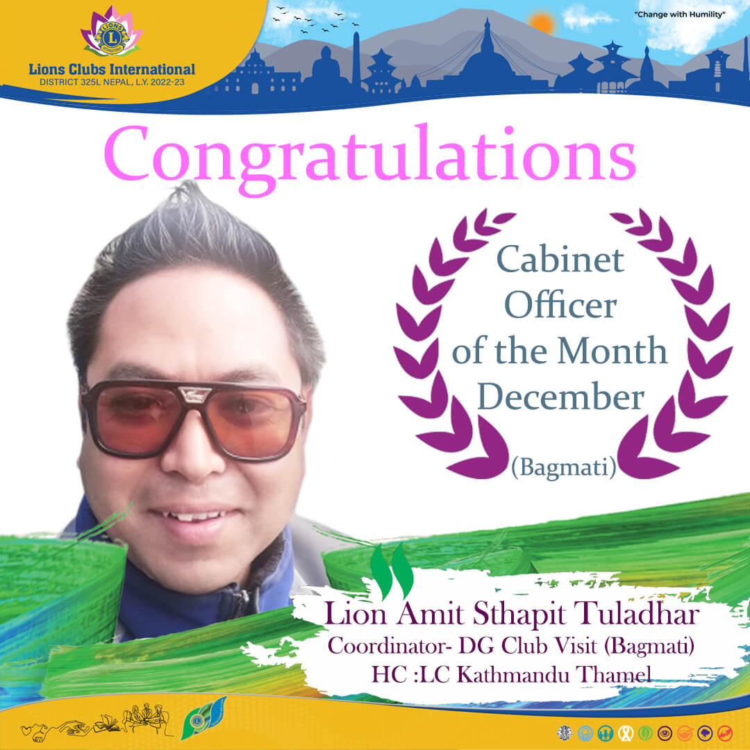 Cabinet officer of the Month December Bagmati