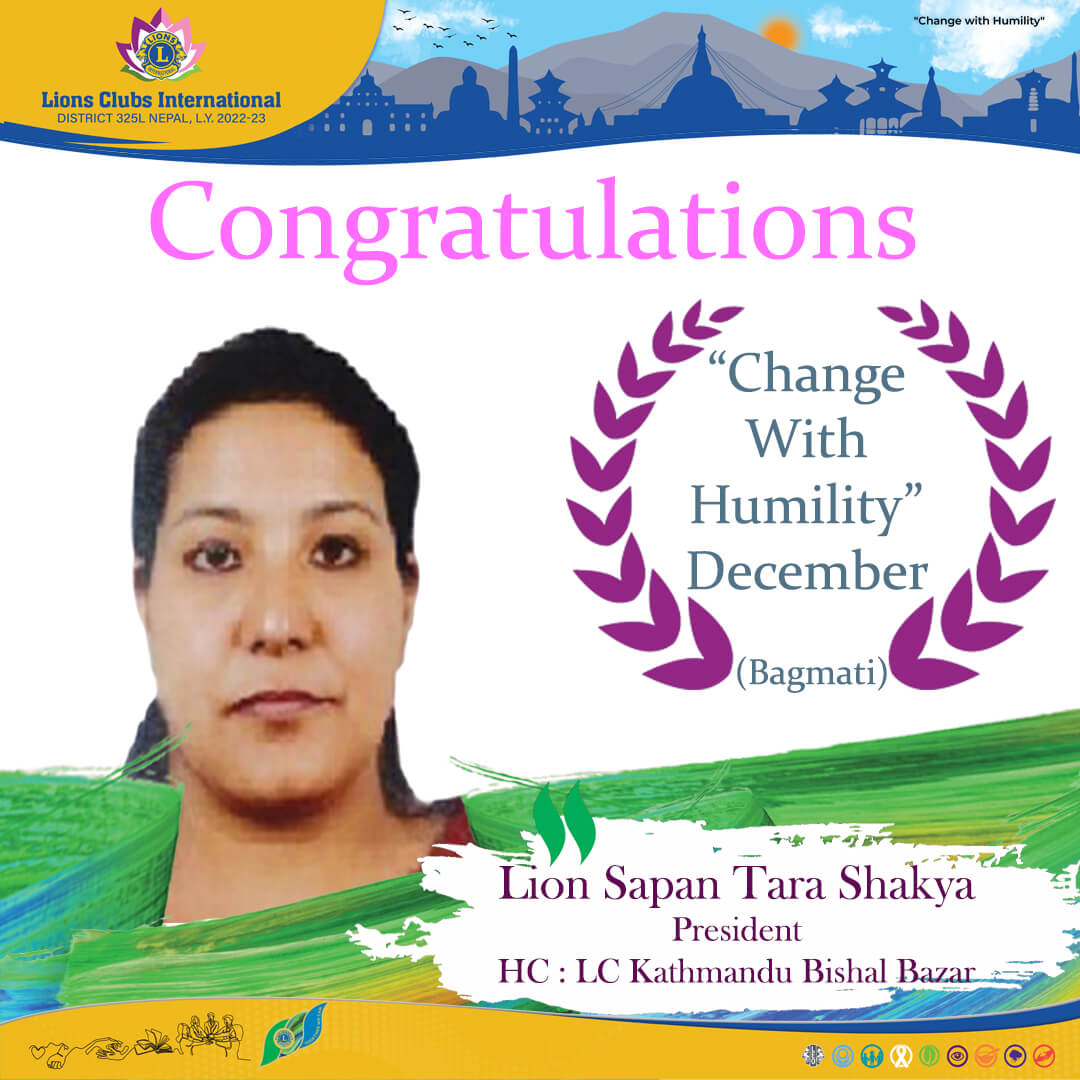 Change with Humility December Bagmati