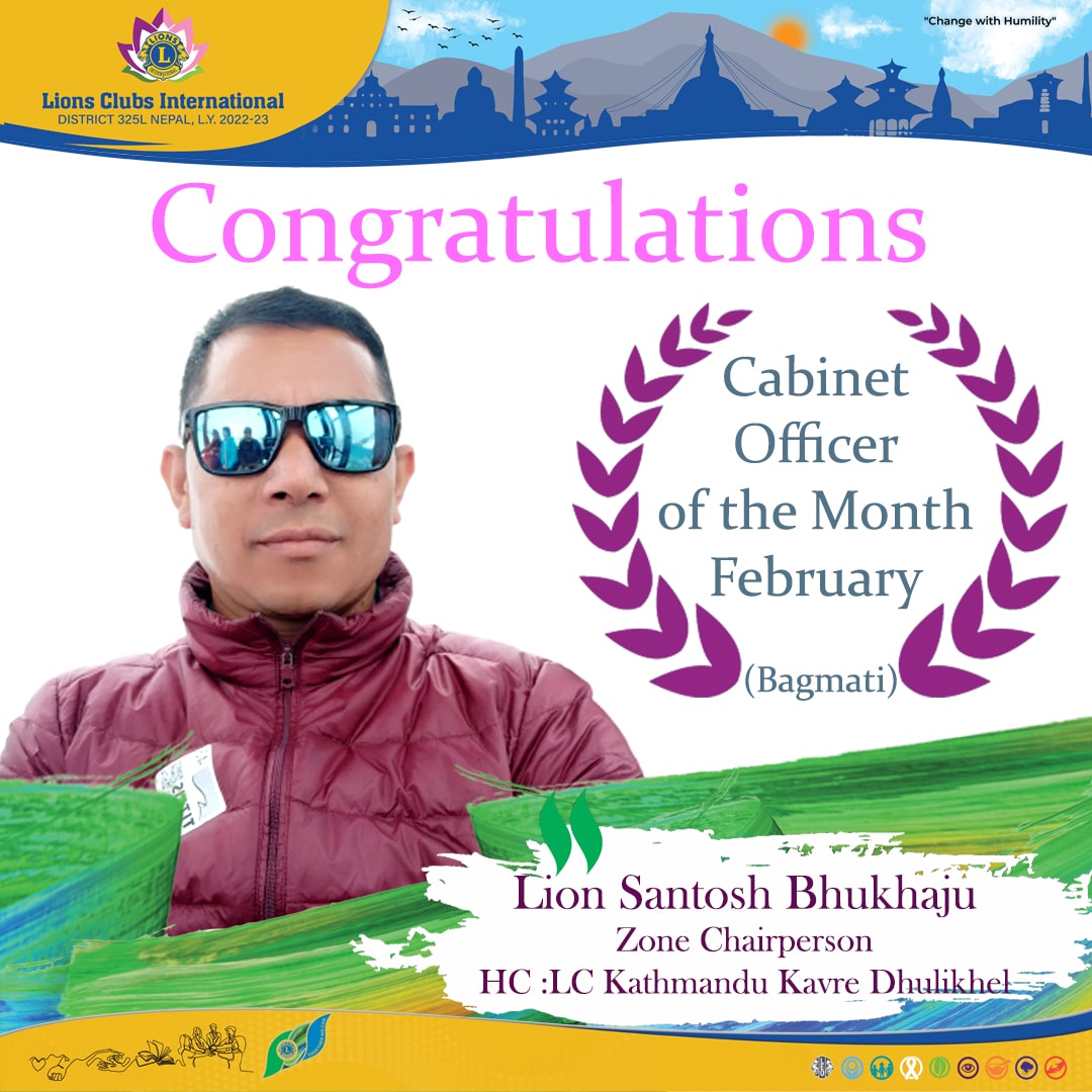 Cabinet officer of the Month February 2023 Bagmati