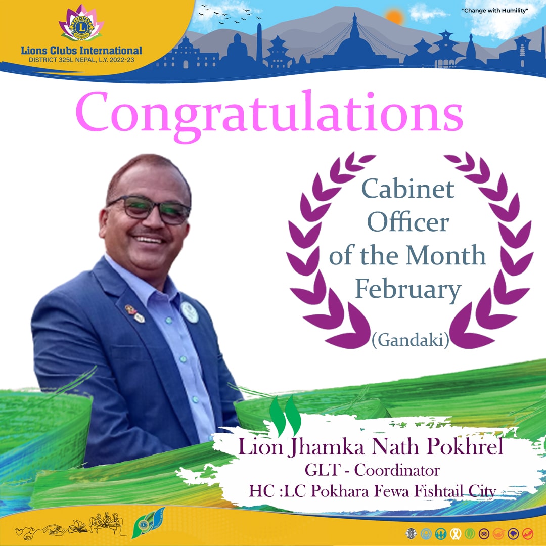 Cabinet officer of the Month February 2023 Gandaki