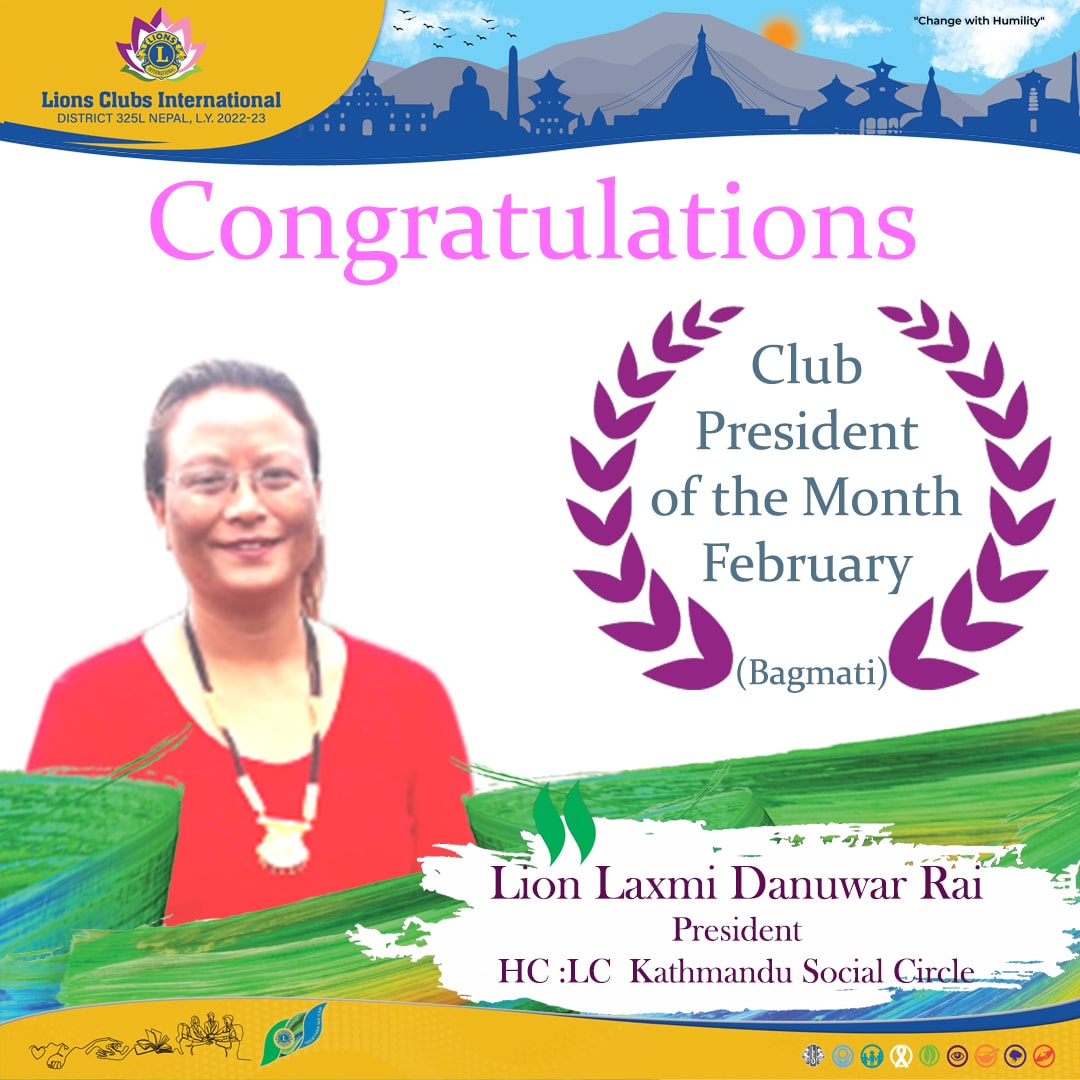 Club President of the Month February 2023 Bagmati