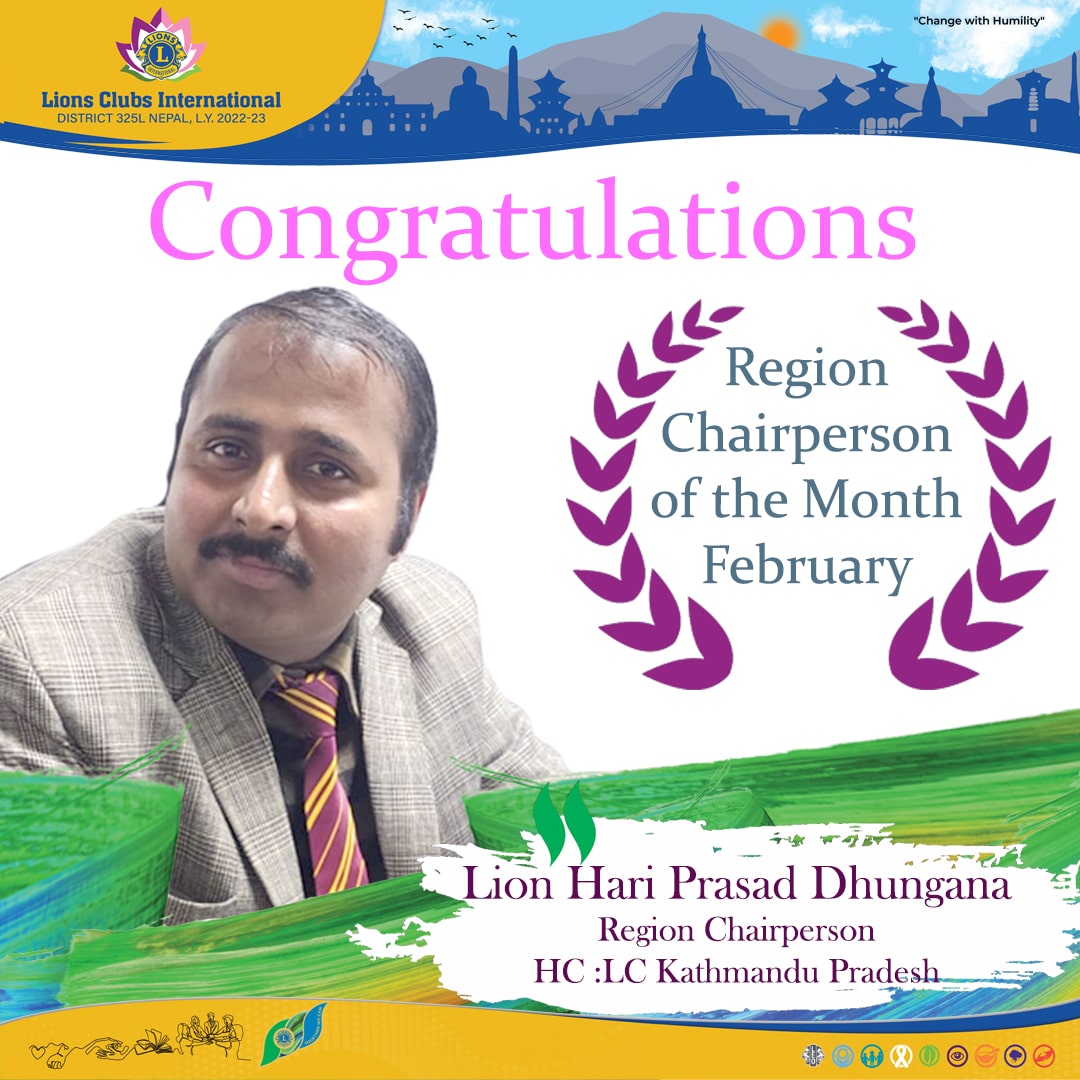 Region Chairperson of the Month February 2023