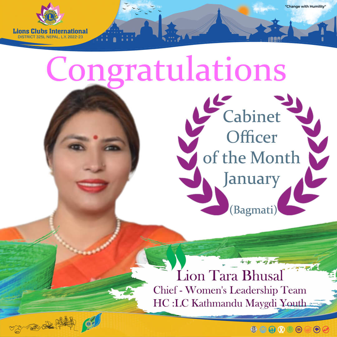 Cabinet officer of the Month January Bagmati