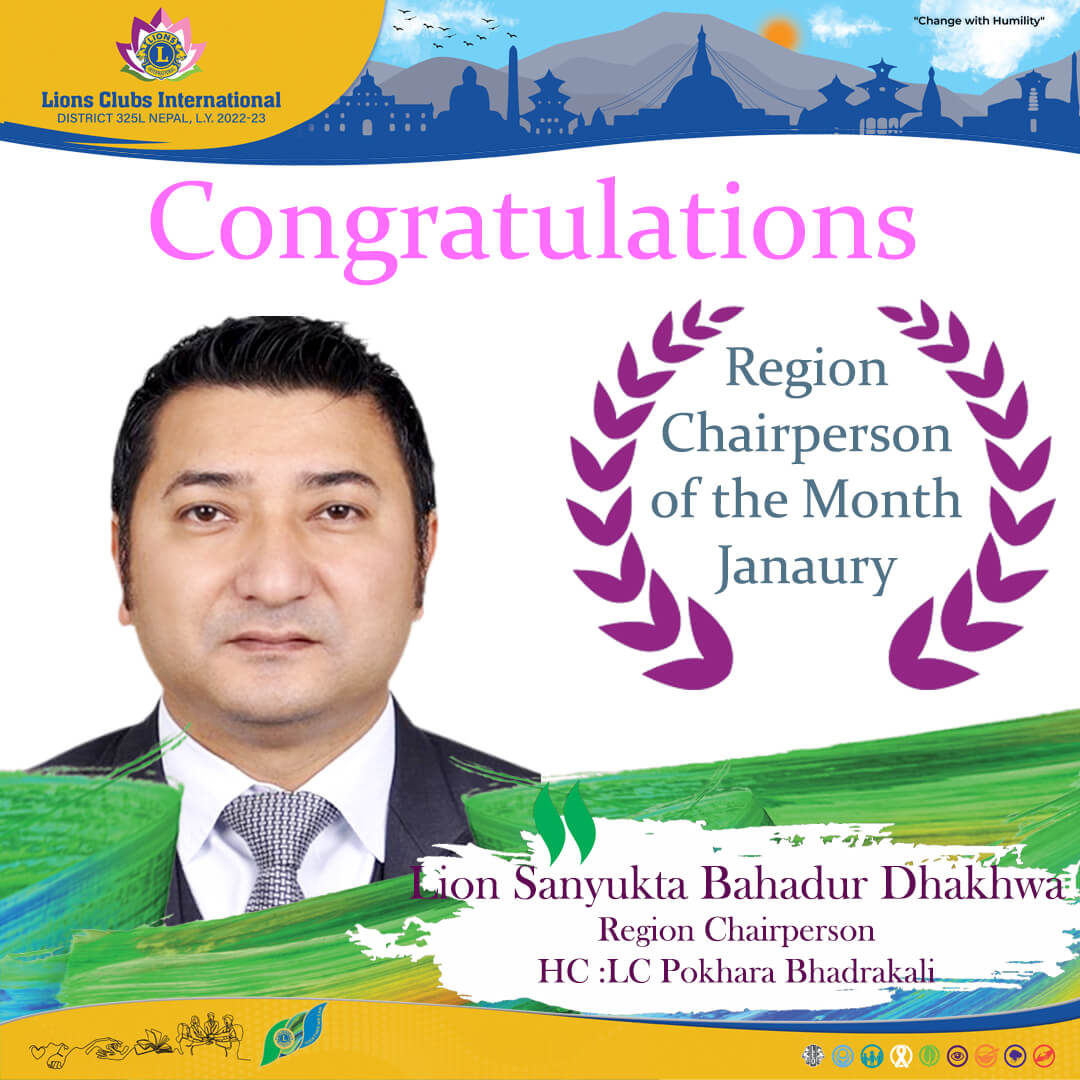 Region Chairperson of the Month January