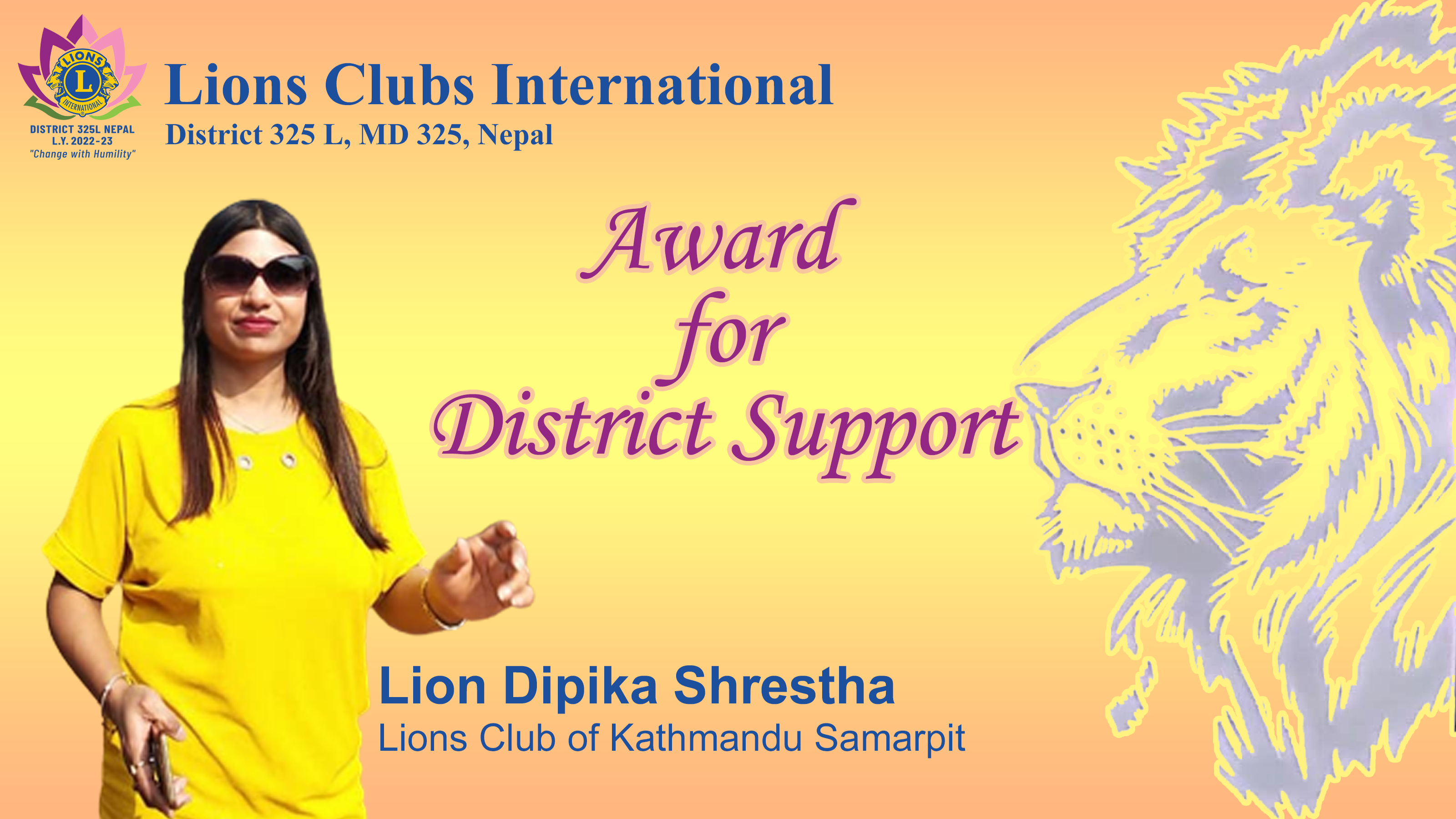 District Support Award