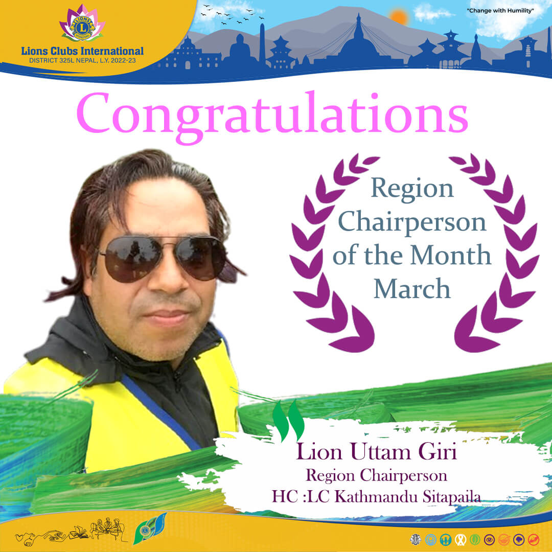 Region Chairperson of the Month March