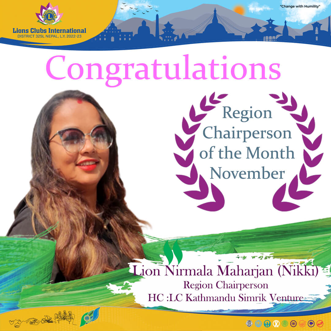 Region Chairperson of the Month November