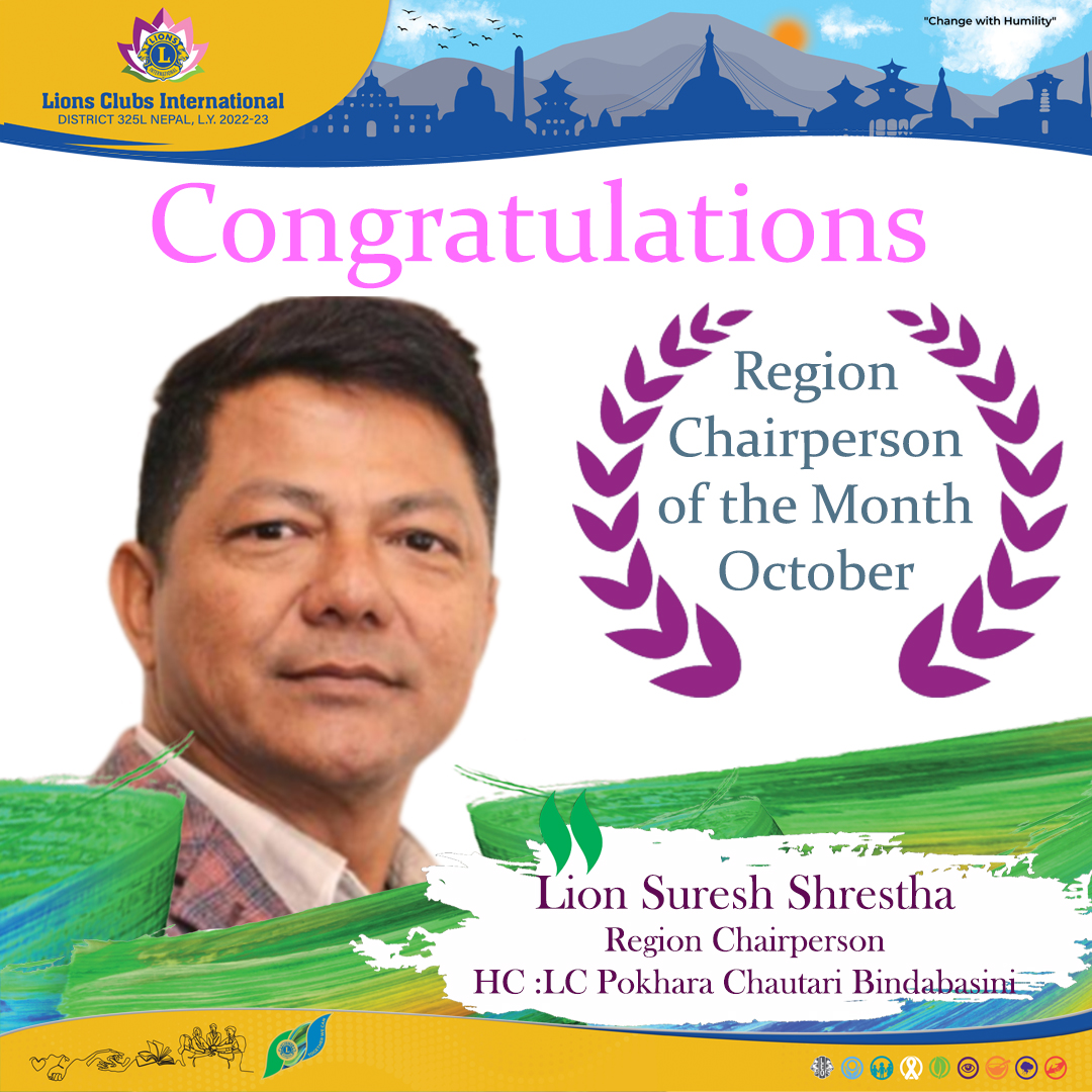 Region Chairperson of the Month October