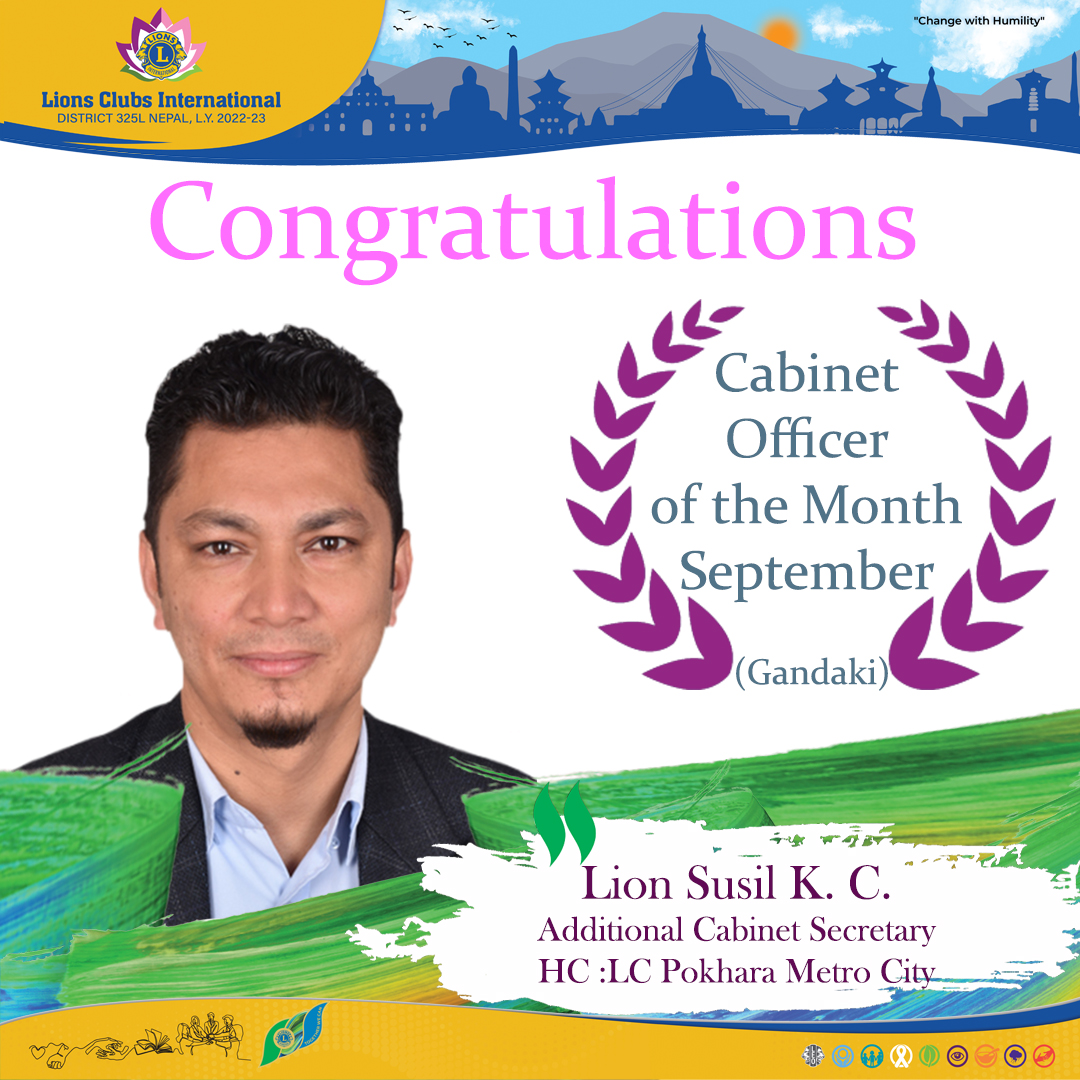 Cabinet officer of the Month September Gandaki