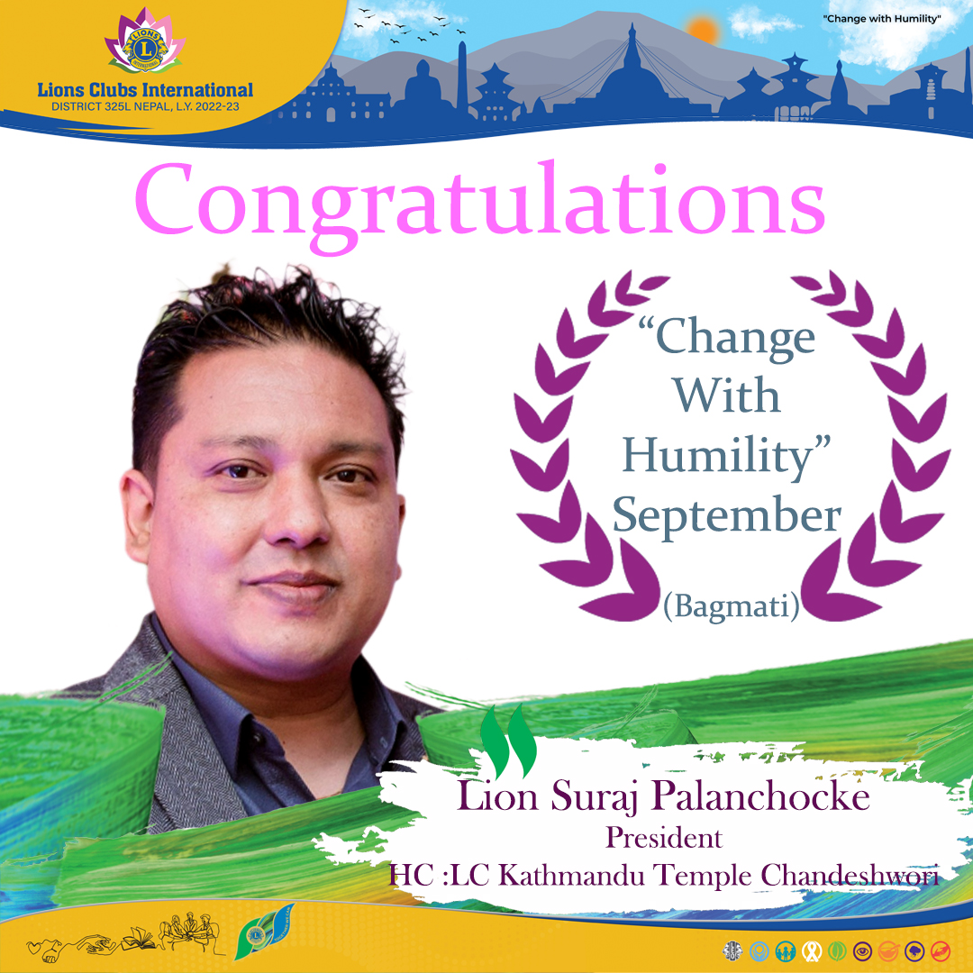 Change with Humility September Bagmati