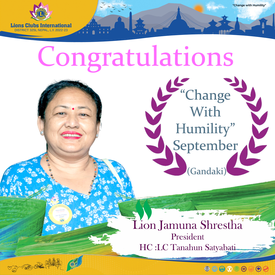 Change with Humility September Gandaki