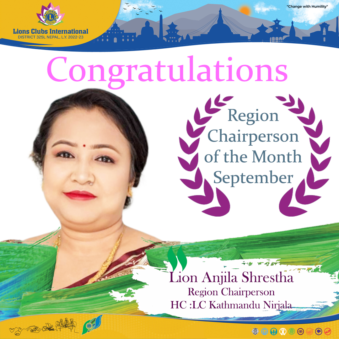 Region Chairperson of the Month September